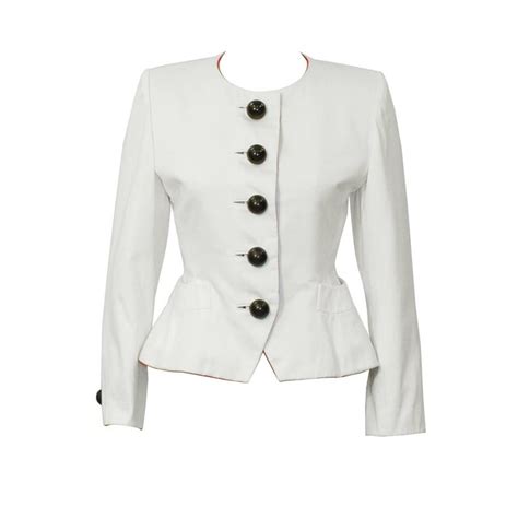 ysl white jacket|ysl jacket vintage.